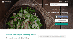 Desktop Screenshot of calorieking.com